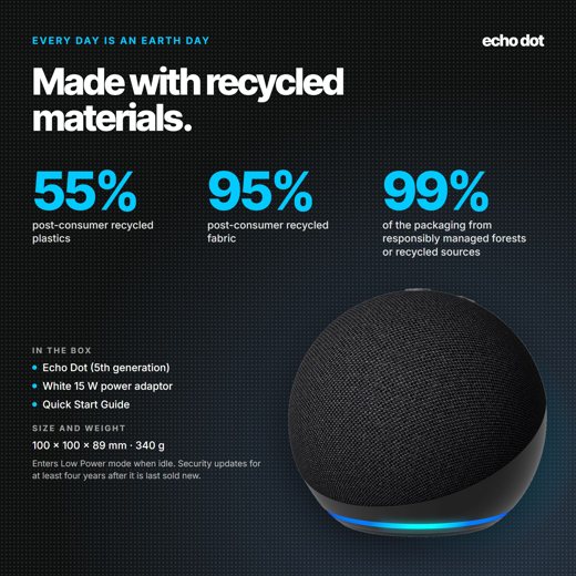 Made with recycled materials